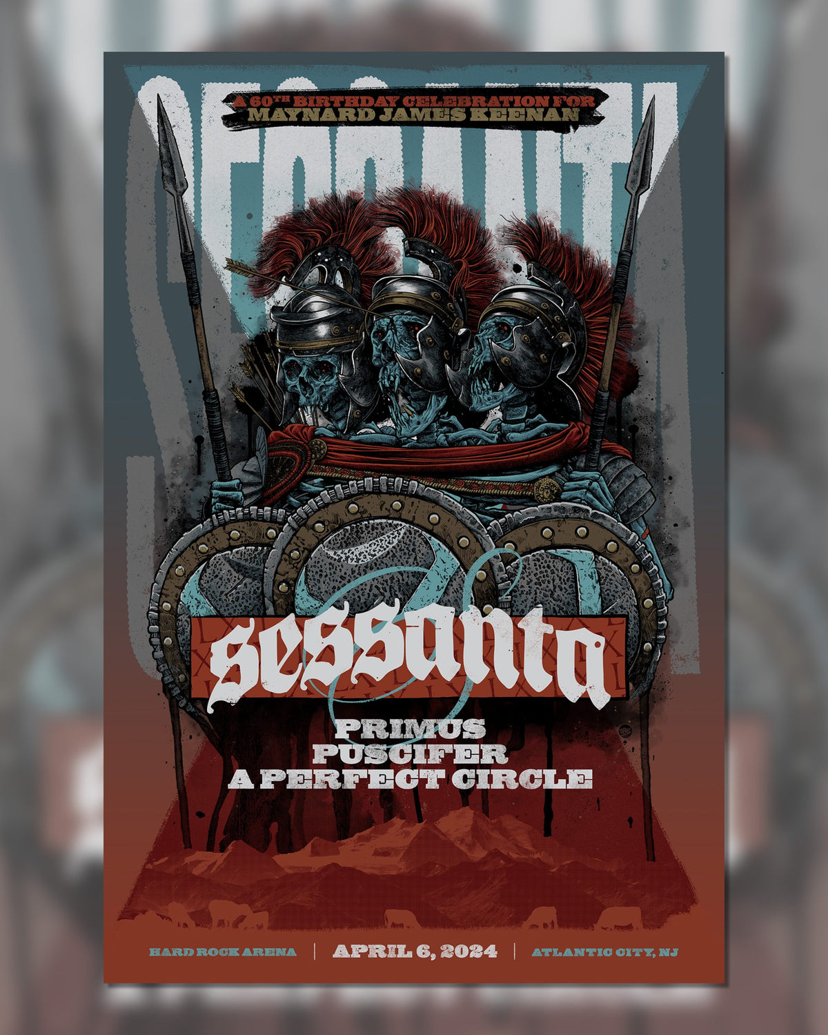 Sessanta Tour Poster '24 Atlantic City, NJ