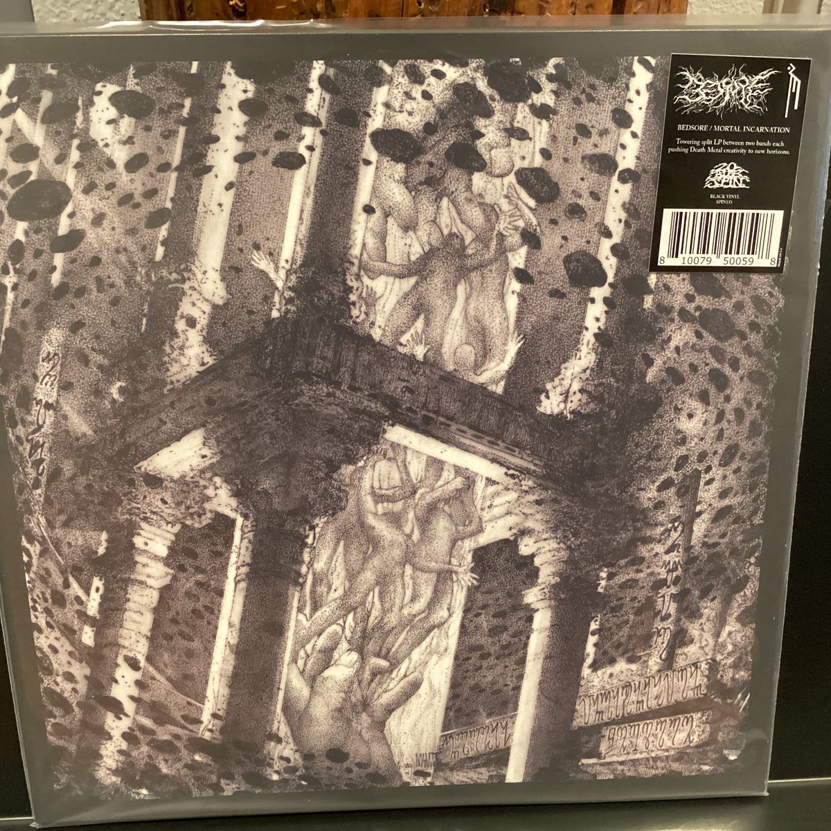 BEDSORE/mortal SPLIT LP