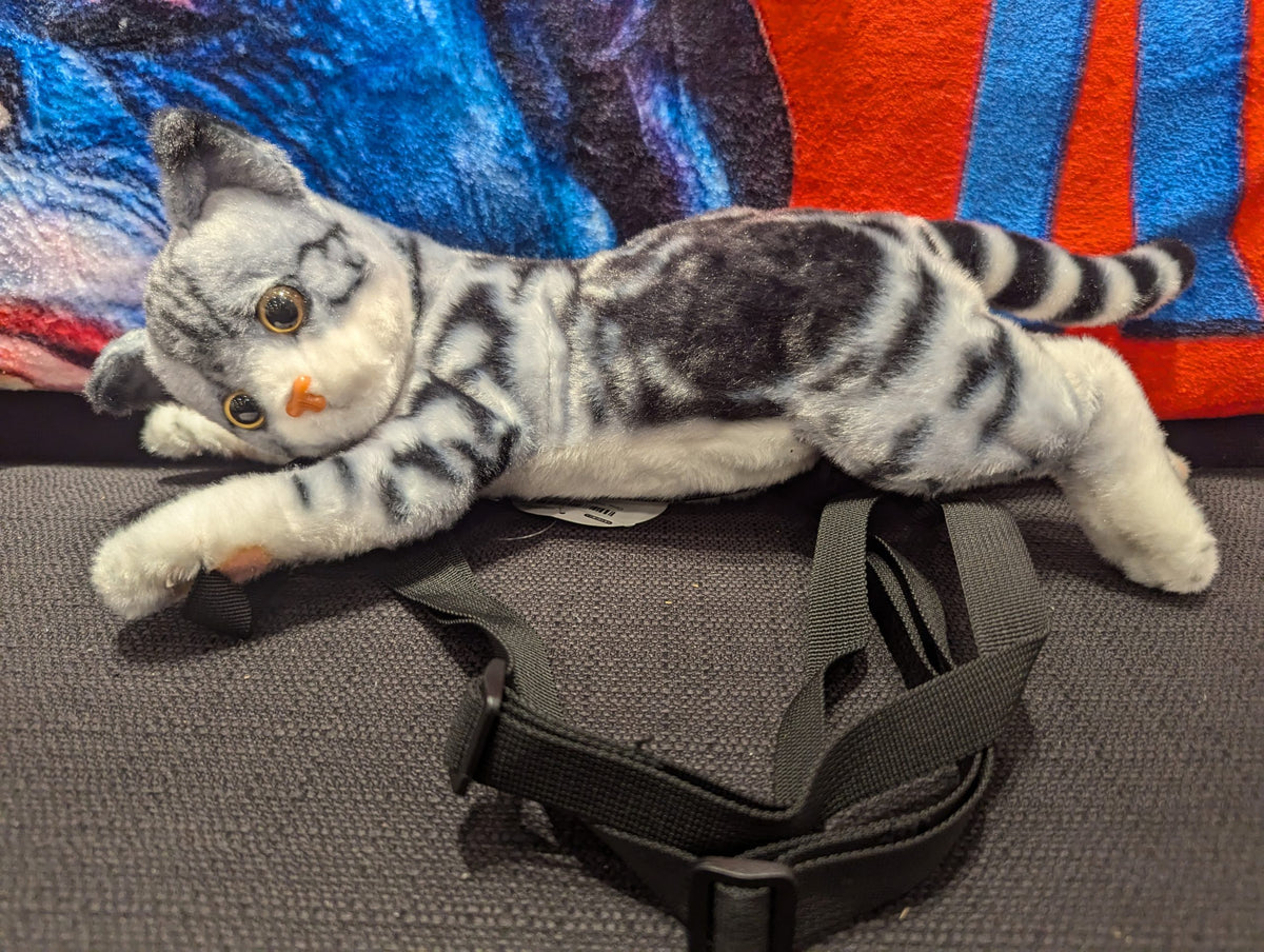 Gray Tabby Cat Backpack