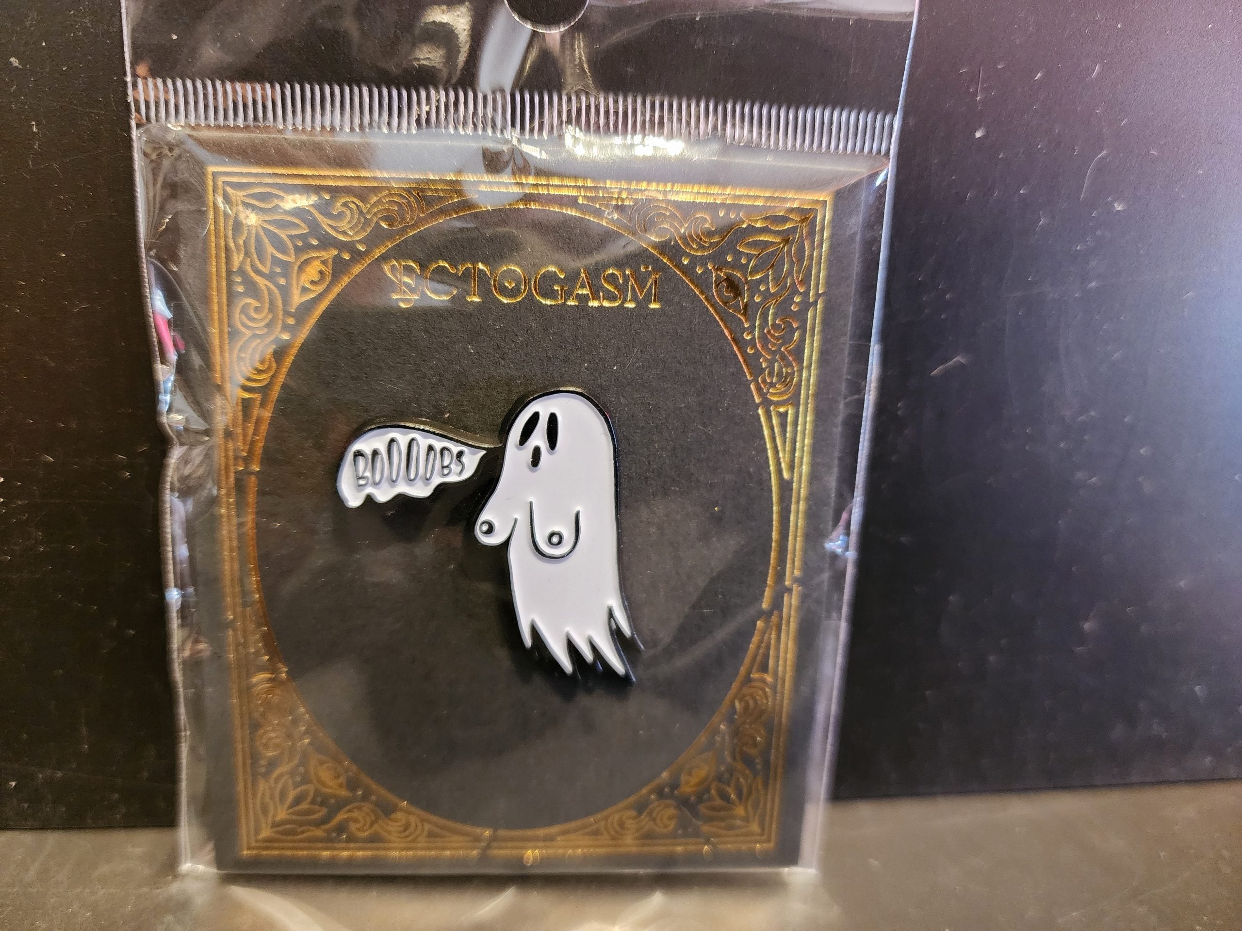 "BOOOBS" Enamel Pin
