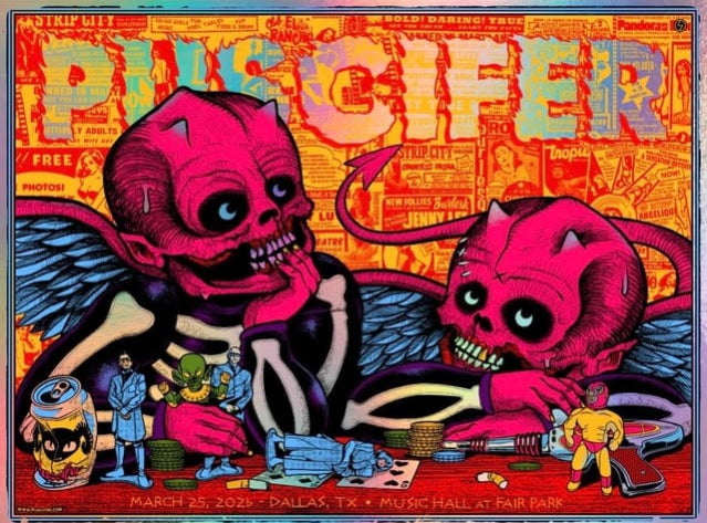 Puscifer Poster Dallas, TX 3/25/26