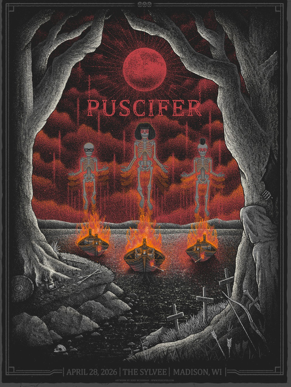 Puscifer Poster Madison, WI 4/28/26