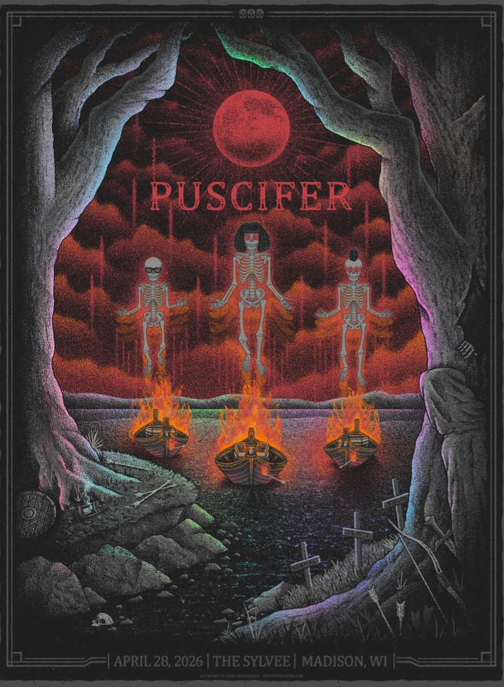 Puscifer Poster Madison, WI 4/28/26