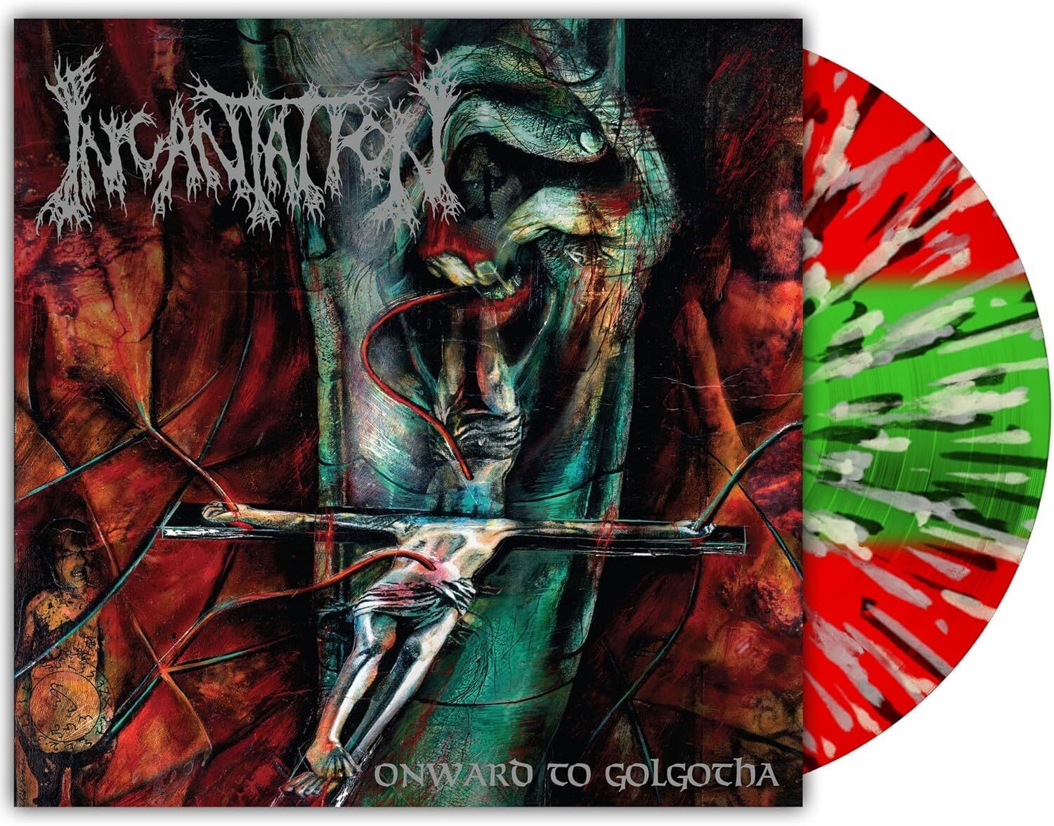 INCANTATION - Onward to Golgotha [TRI COLOR STRIPE] LP