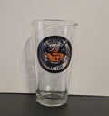 Queen B Logo Pint Glass w/ micro-fiber cloth