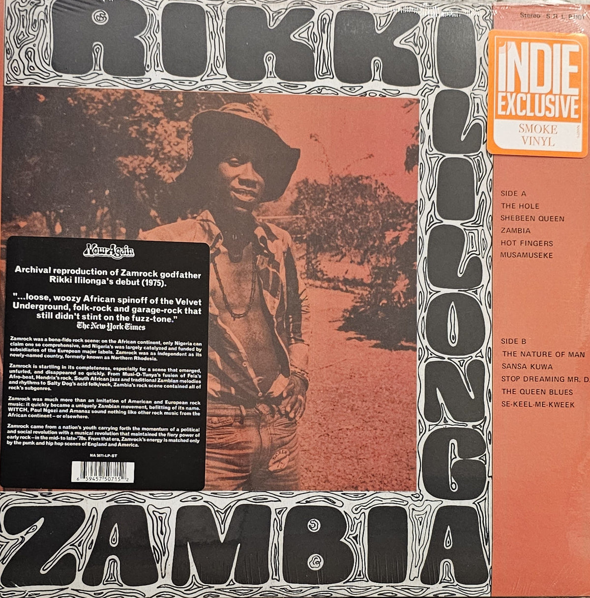 ILILONGA, RIKKI - Zambia LP [Smoke Vinyl]