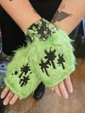 Green Gloomy Bear Arm Warmers