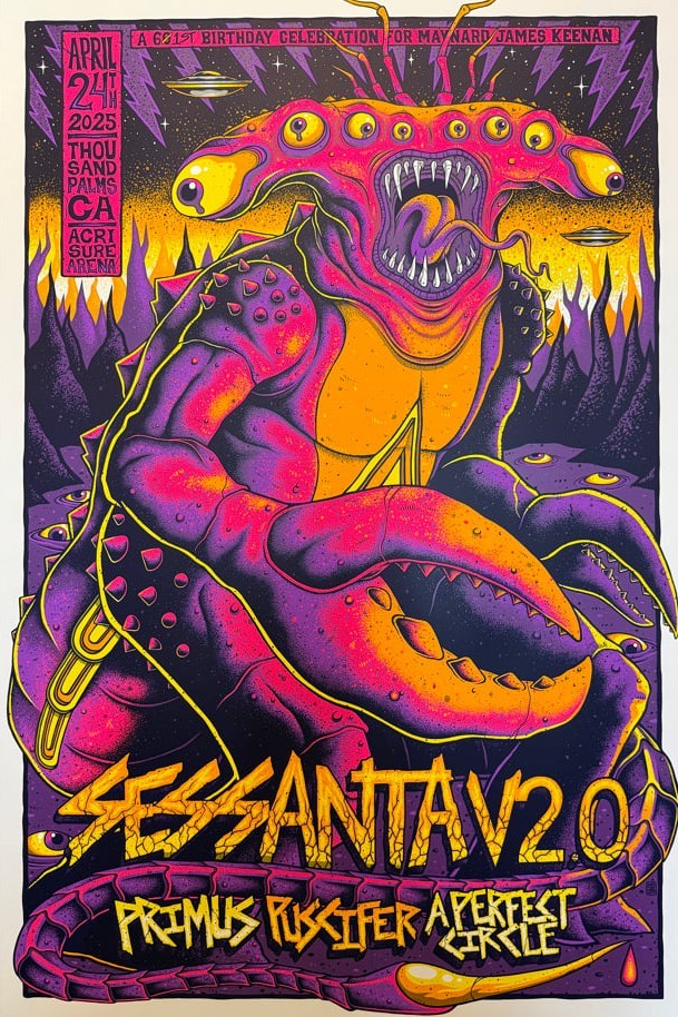 Sessanta Tour Poster 4/24/25 Thousand Palms, CA