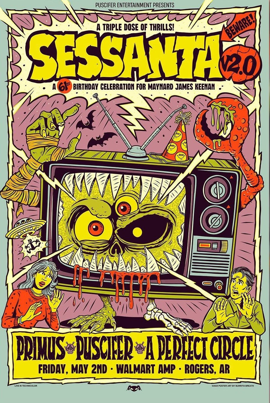 Sessanta Tour Poster 5/2/25 Rogers, AR