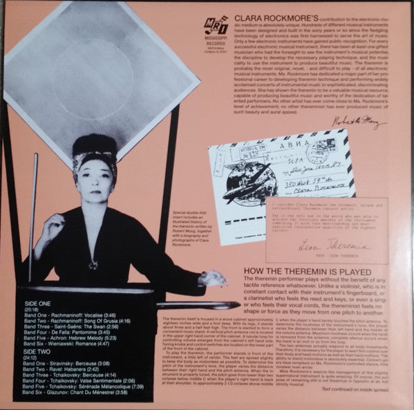 Clara Rockmore With Nadia Reisenberg : Theremin (LP, Album, RE, RM)