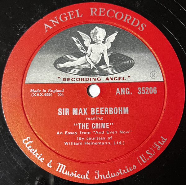 Max Beerbohm : The Crime and London Revisited (LP)