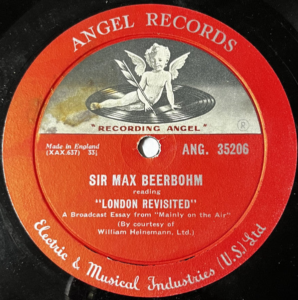 Max Beerbohm : The Crime and London Revisited (LP)