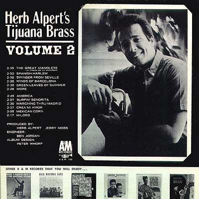 Herb Alpert & The Tijuana Brass : Volume 2 (LP, Album, Club)