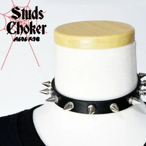 Stud Leather Choker