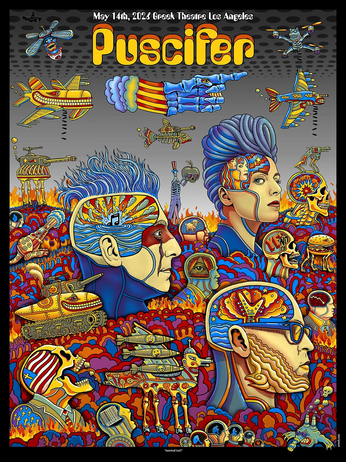 Puscifer Poster Los Angeles, CA 5/14/26