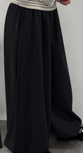 Full Length Wide Pants Black