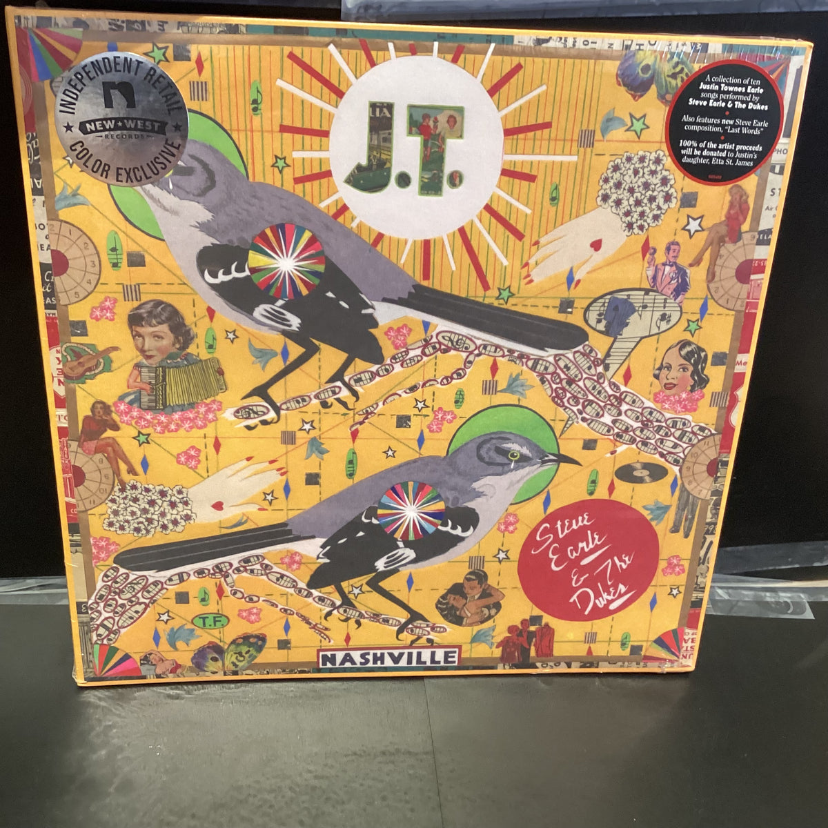 STEVE EARLE AND THE DUKES - JT (RED VINYL)