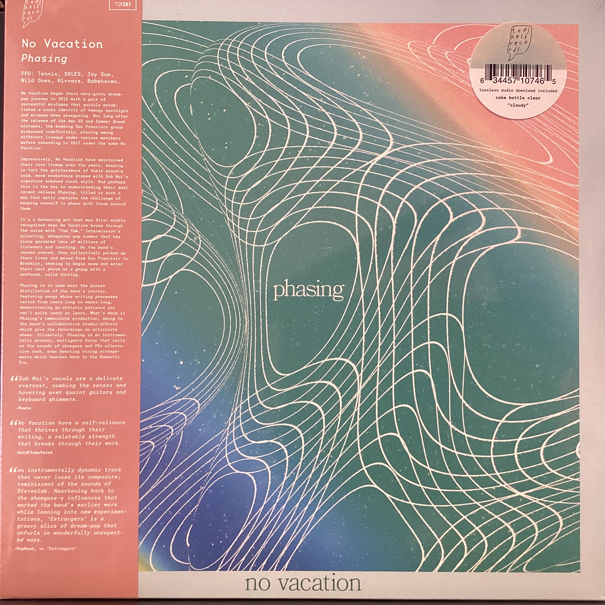 NO VACATION - Phasing (Coke Bottle Clear & Cloudy LP)