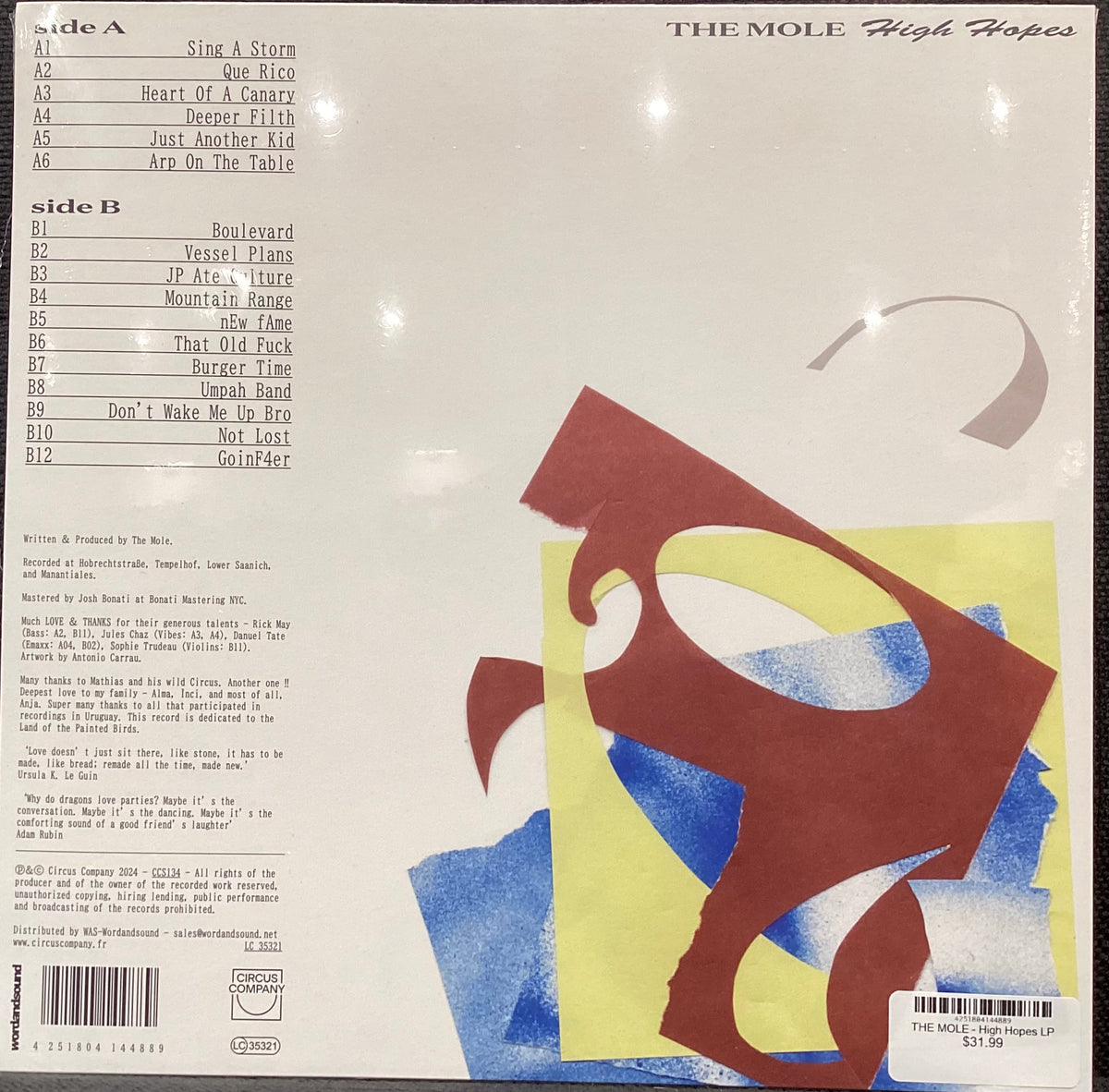 THE MOLE - High Hopes LP