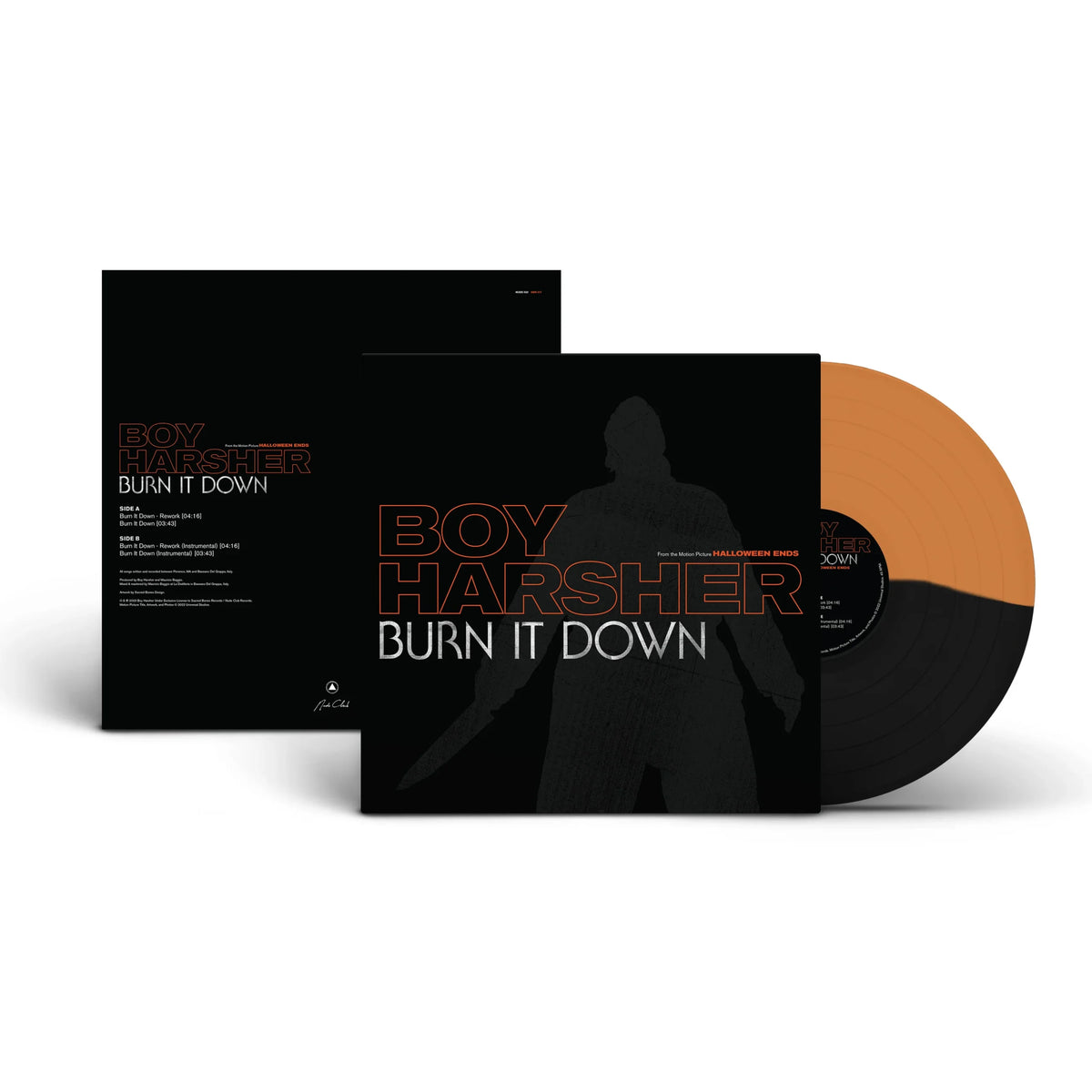 BOY HARSHER - Burn It Down [Sacred Bones Half Black Half Orange LP]