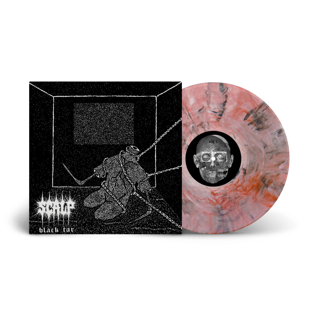 SCALP - Black Tar {Clear w Red & Black Marble LP}