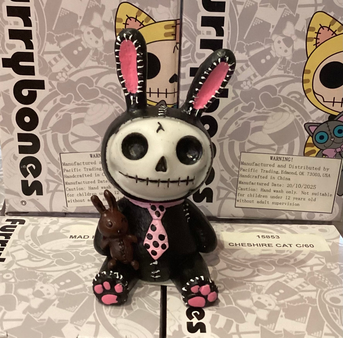 Furrybones Statue - Black Bun-Bun
