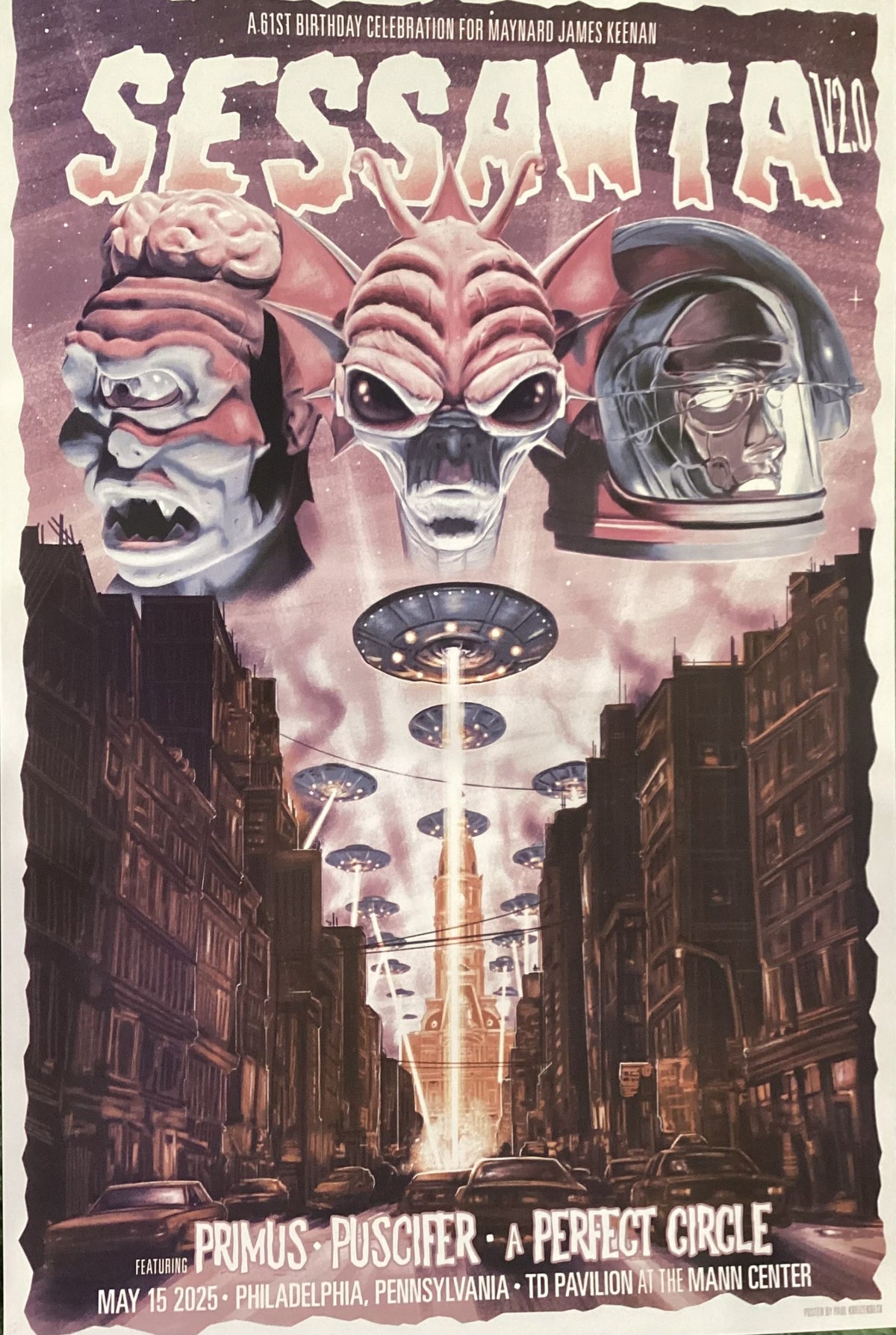 Sessanta Tour Poster 5/15/25 Philadelphia, PA