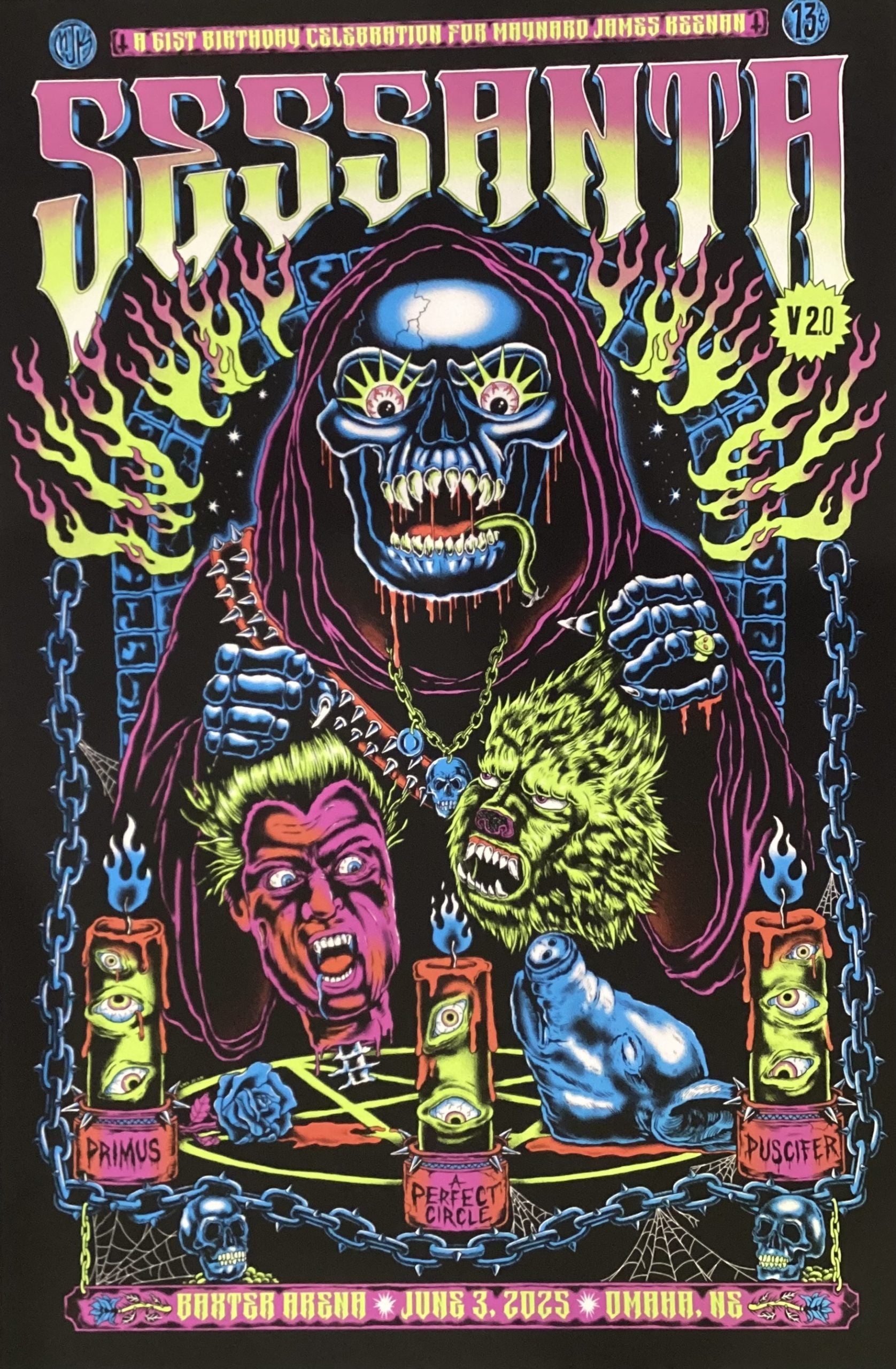 Sessanta Tour Poster 6/3/25 Omaha, NE