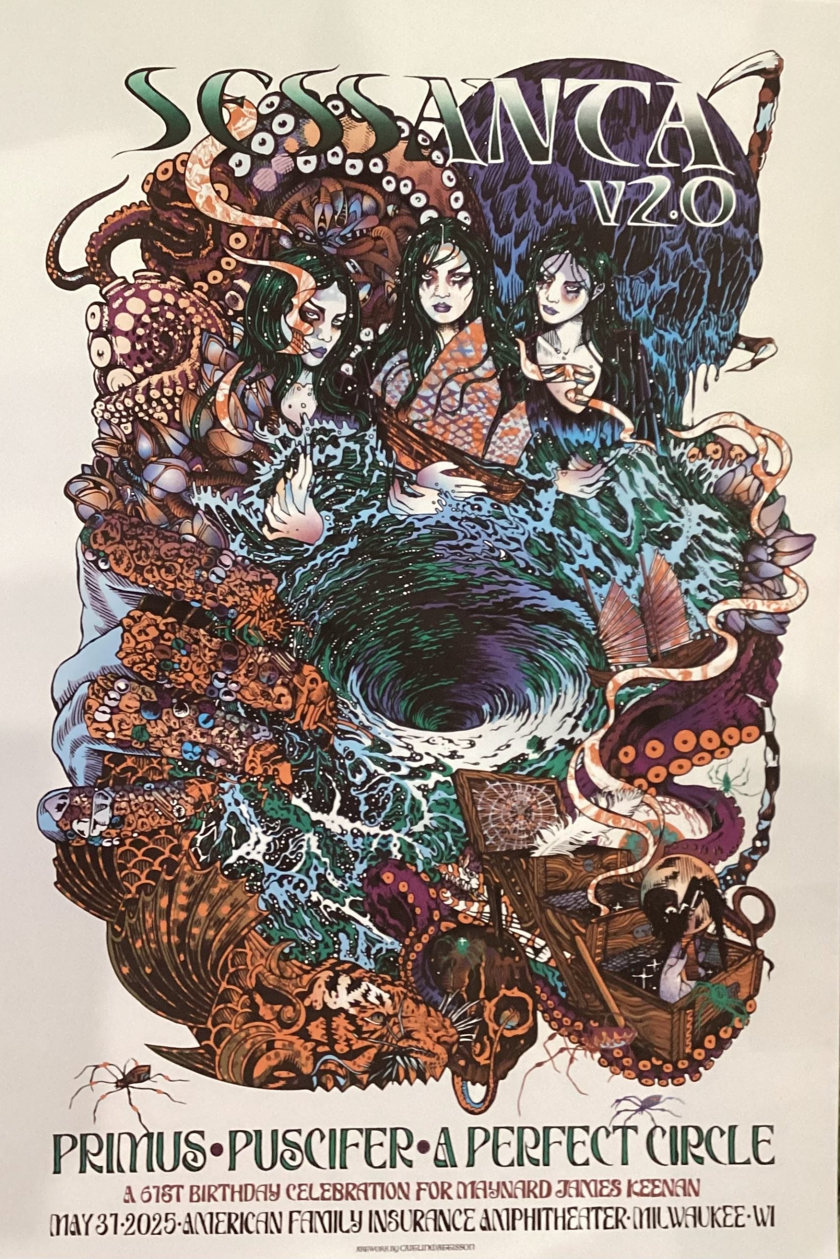 Sessanta Tour Poster 5/31/25 Milwaukee, WI
