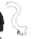 Queen B Gothifer - Silver Pendant Necklace