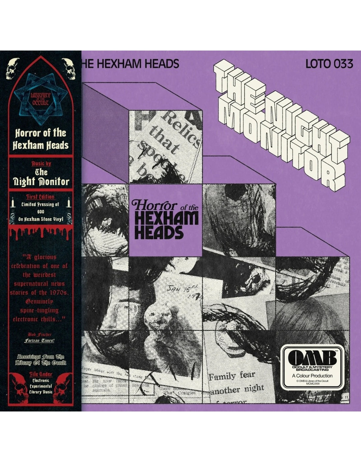 THE NIGHT MONITOR - Horror of the Hexham Heads [LP]