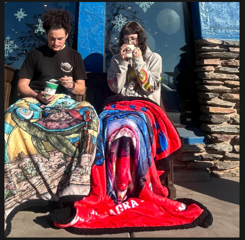 V is for Viagra Faux Sherpa Blanket