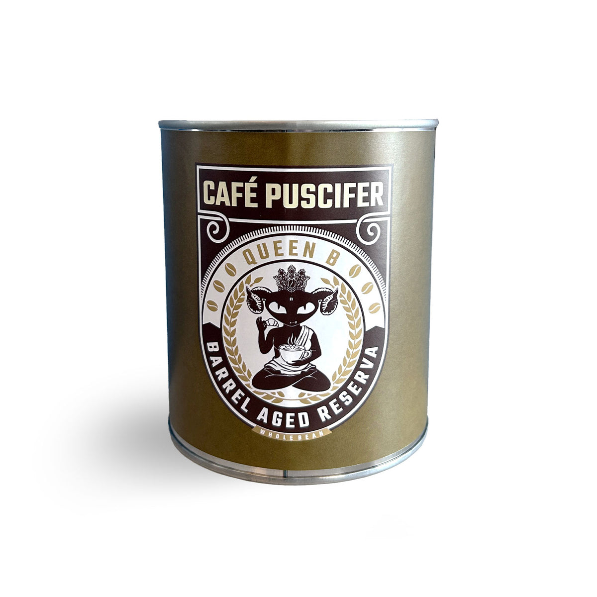 Cafe Puscifer Queen B Amaro Barrel Aged Reserva Whole Bean Coffee