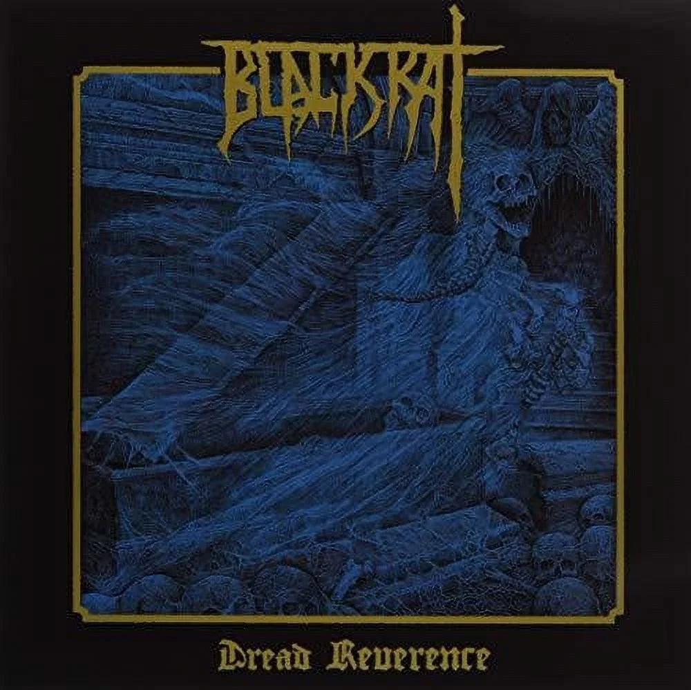 BLACKRAT -Dread Reverence [HALF CYAN, HALF BLACK W/ GOLD SPLATTER LP]
