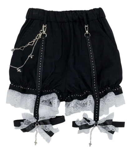 Lace Garter Harajuku Shorts