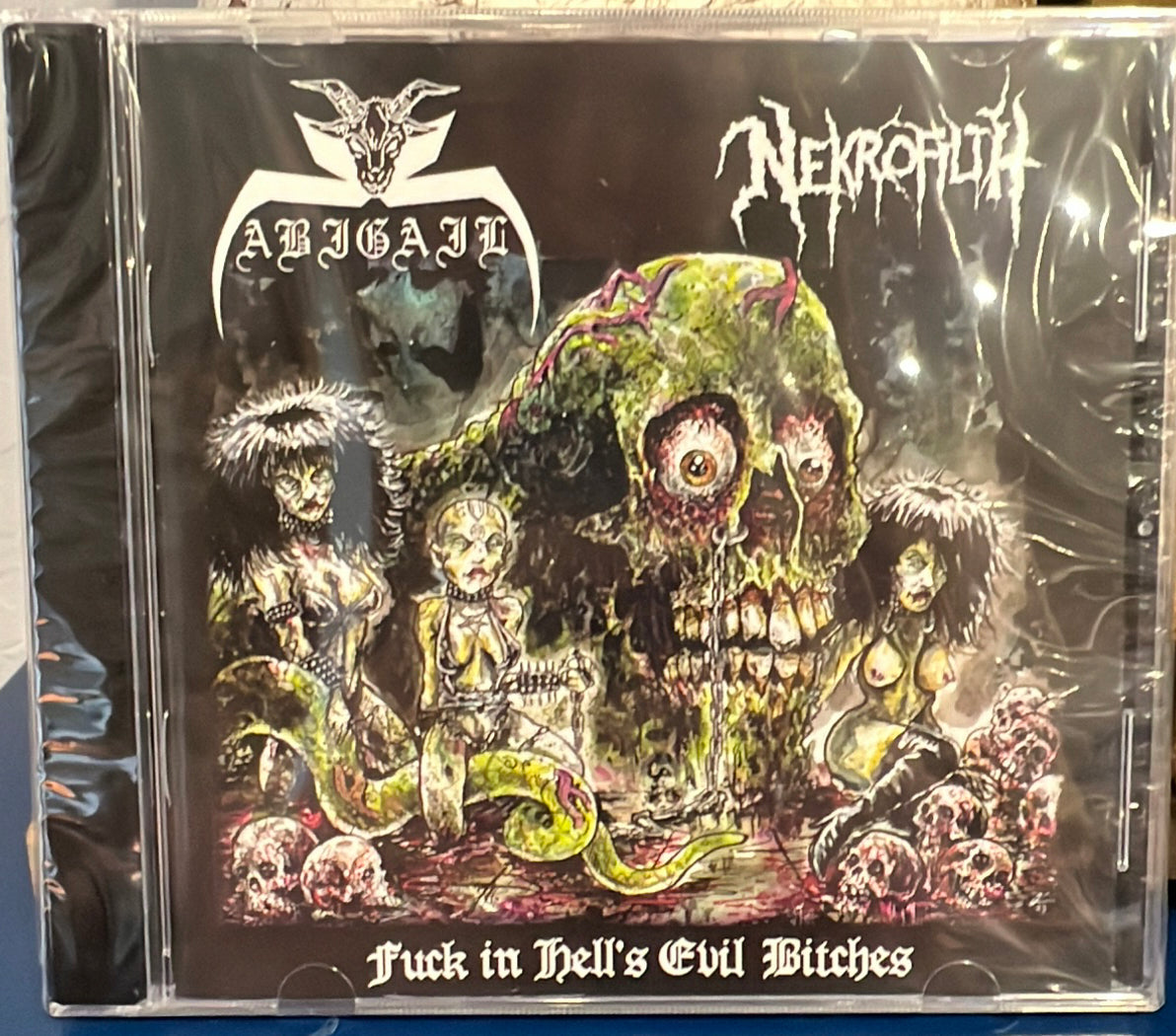 ABIGAIL & NEKROFILTH - Fuck In Hell's Evil Bitches CD