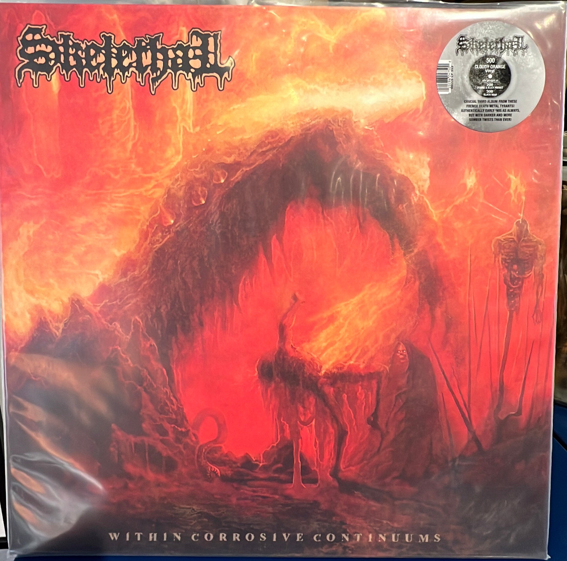 SKELETHAL - Within Corrosive Continuums LP (ORANGE VARIANT)