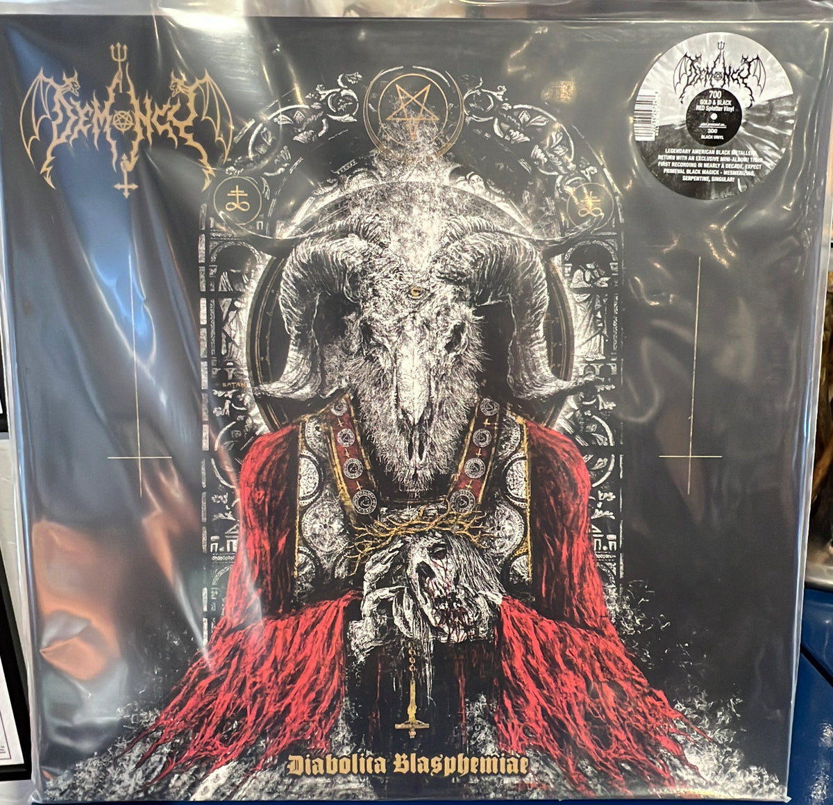 DEMONCY - Diabolica Blasphemiae LP (GOLD/BLACK/RED VARIANT)