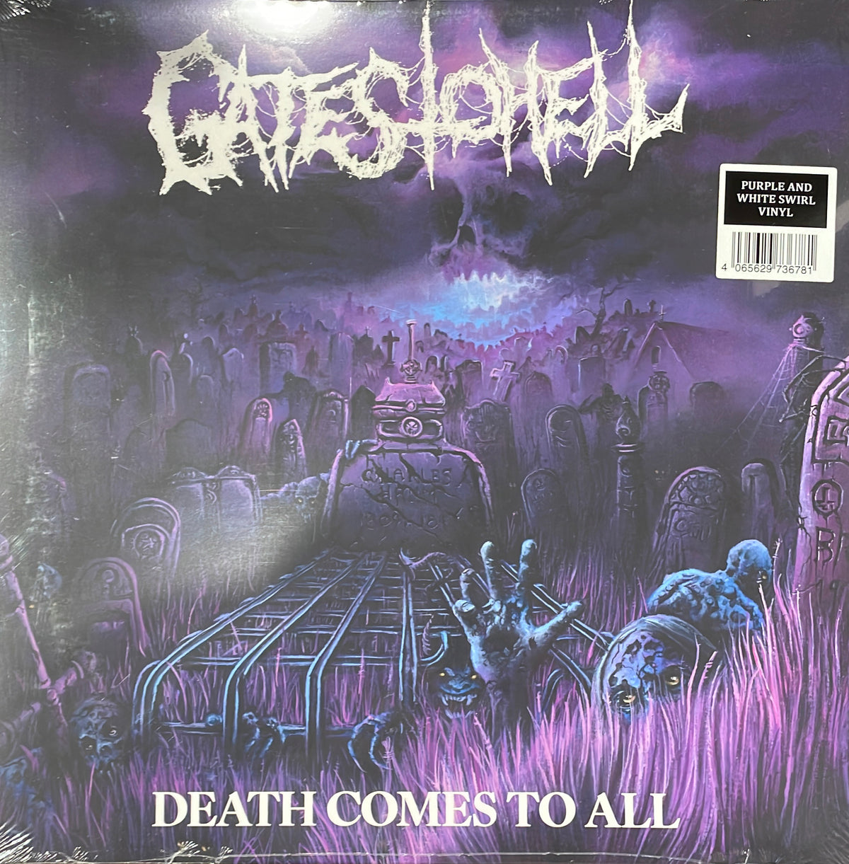 GATES TO HELL - Death Comes to All [PURPLE/WHITE LP]