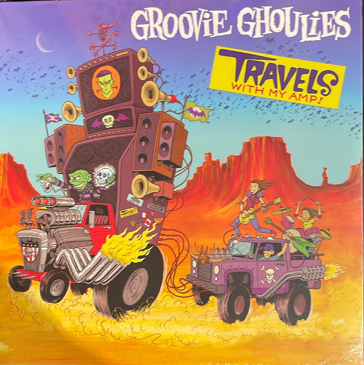 GROOVIE GHOULIES - Travels With My Amp! [BLUE/GREEN GALAXY LP]