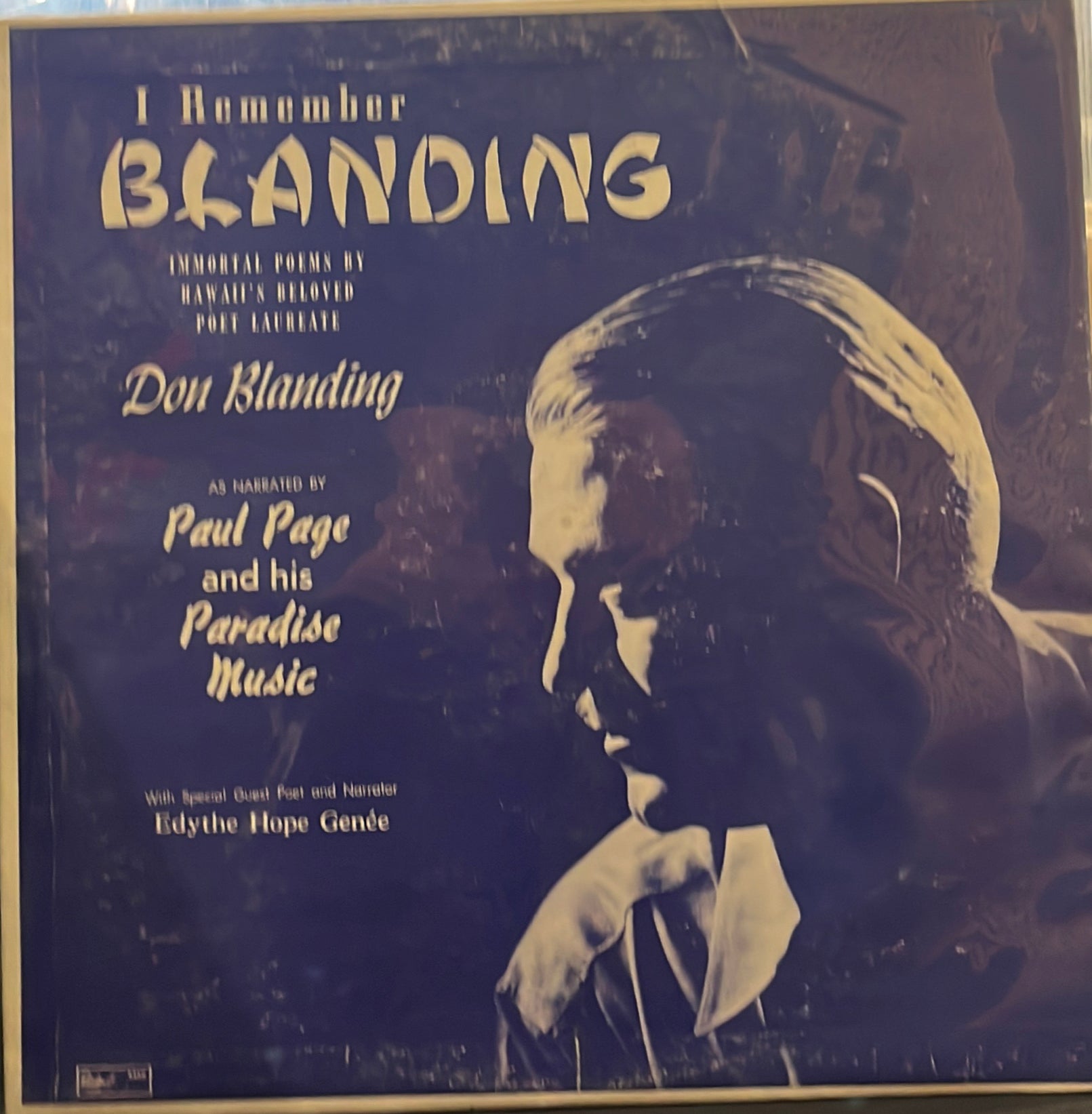 [USED] PAUL PAGE I Remember Blanding LP [SIGNED]