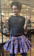 Purple Pleated Skirt