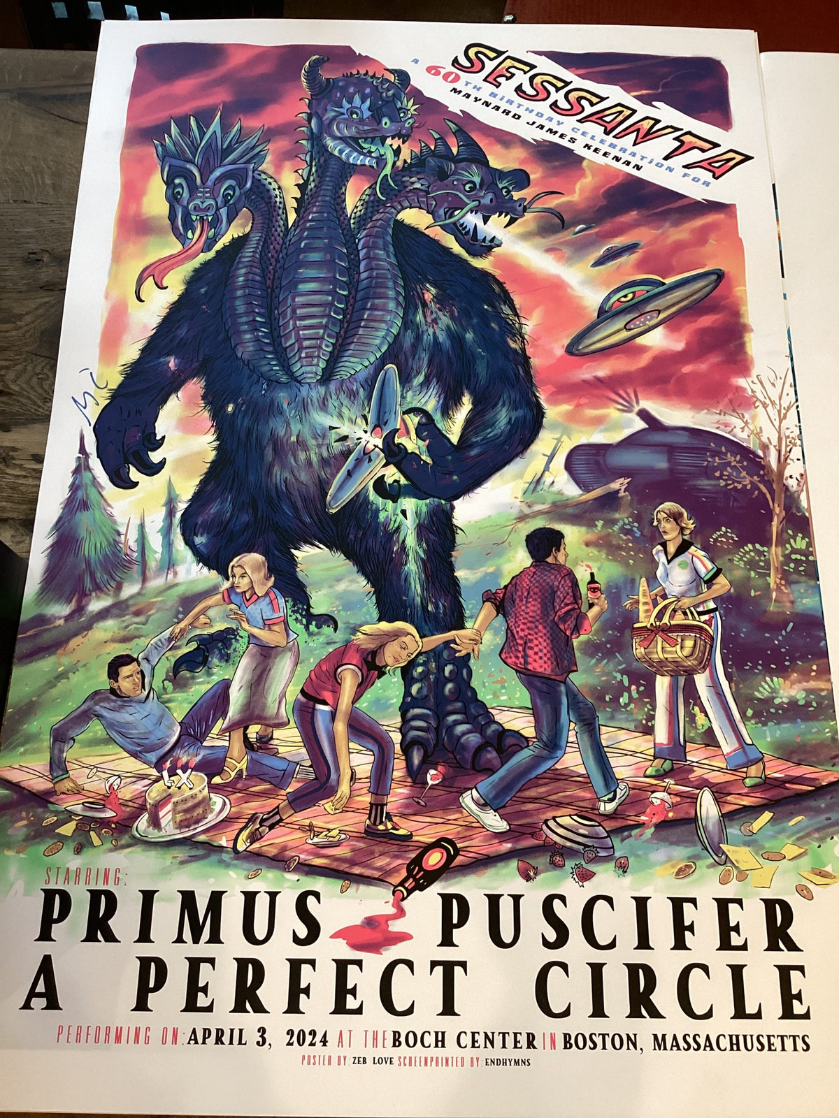 Sessanta Tour Poster ‘24 Boston, MA Night2 (Signed)