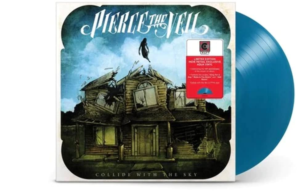 PIERCE THE VEIL- Collide with the Sky {Aqua LP}