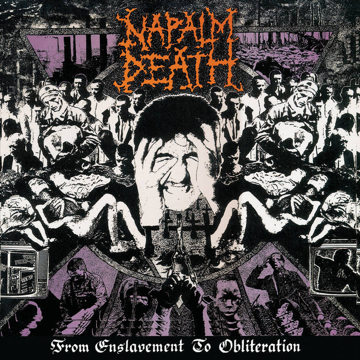 Napalm Death- From Enslavement to Obliteration (RSD23) (35 Years of the Grindcore Classic)(Orange & White Splatter Vinyl)
