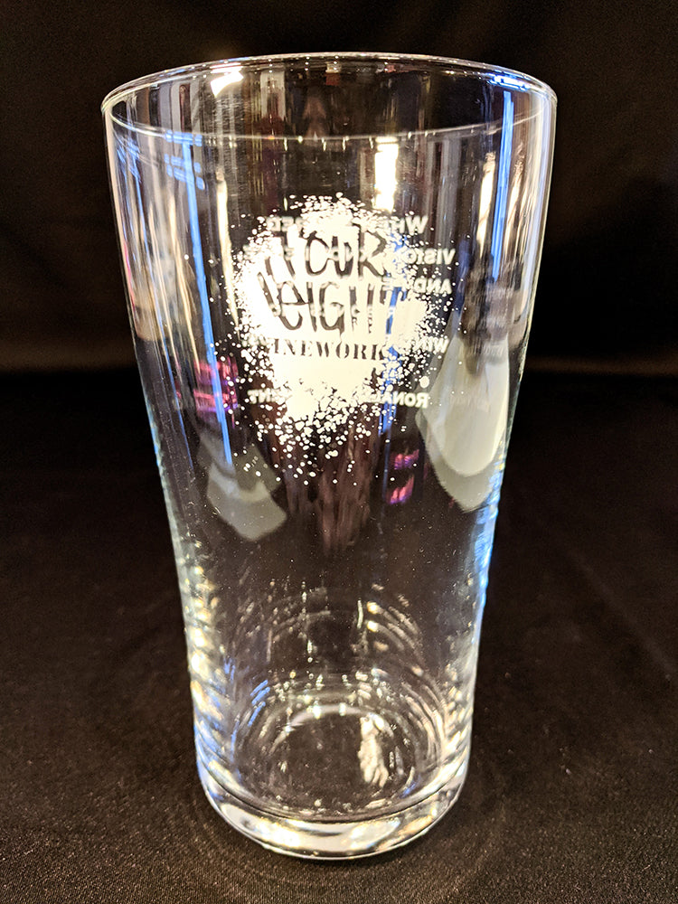 Four8 Pint Glass w/ micro-fiber cloth