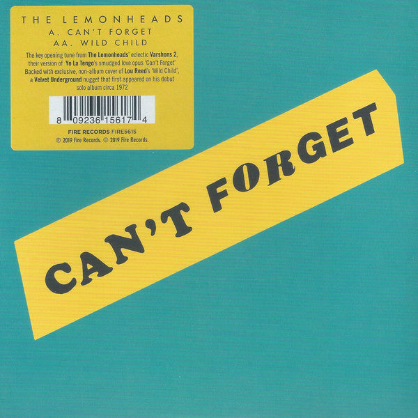 Lemonheads 7 INCH Cant Forget