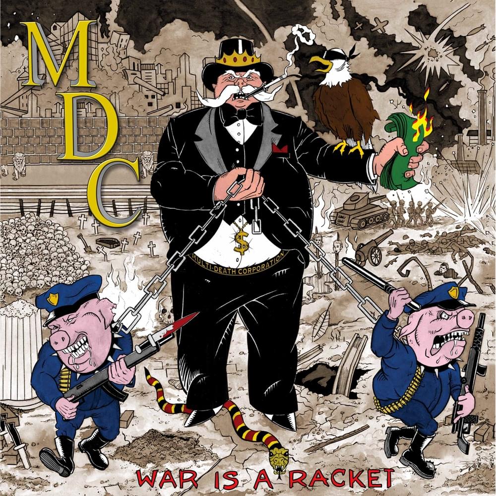 MDC - War Is a Racket {Pig Skin Pink LP}