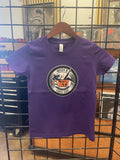 Queen B Vinyl Cafe Logo Youth DTG Shirt - Purple