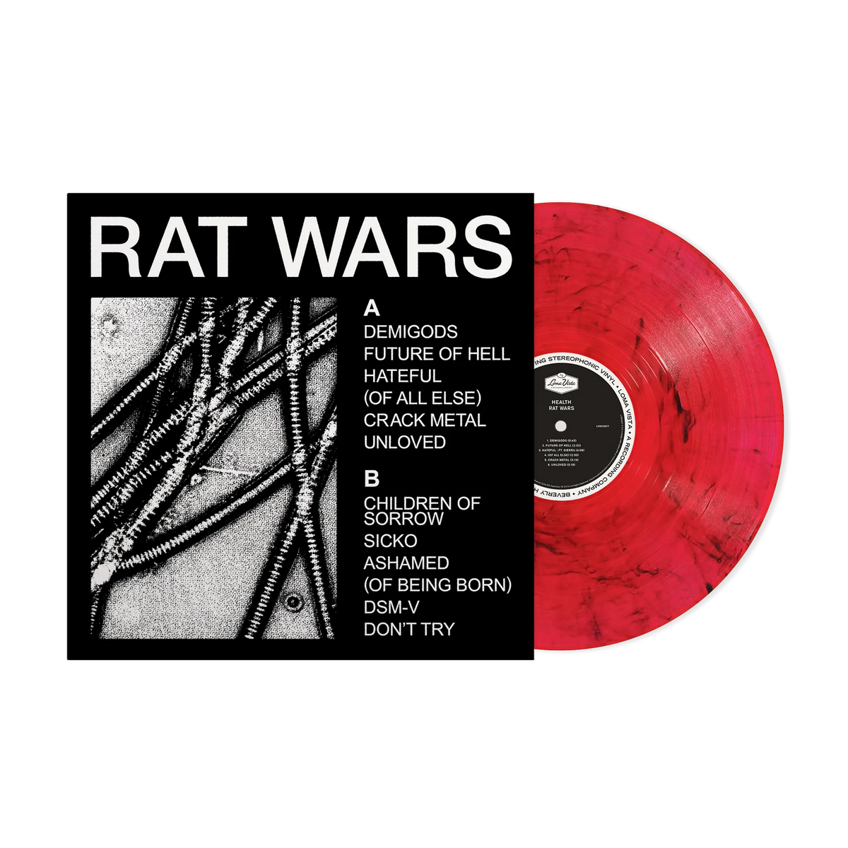 HEALTH - Rat Wars LP (Clear Red Varient)